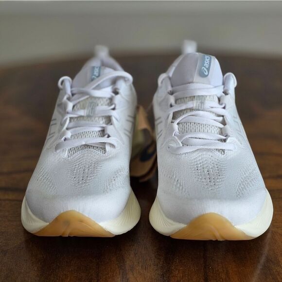 Asics Gel Cumulus 25 Running Shoes White Beige Women's 11.5 Training FF Blast+ - Picture 3 of 15